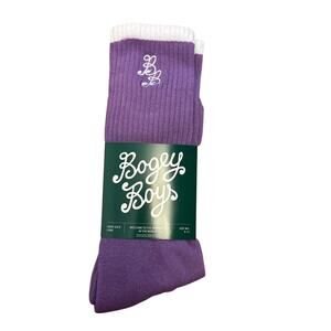 NWT Bogey Boys Macklemore Essential Long Crew Sock in Grape Jam Men’s Size 9-12